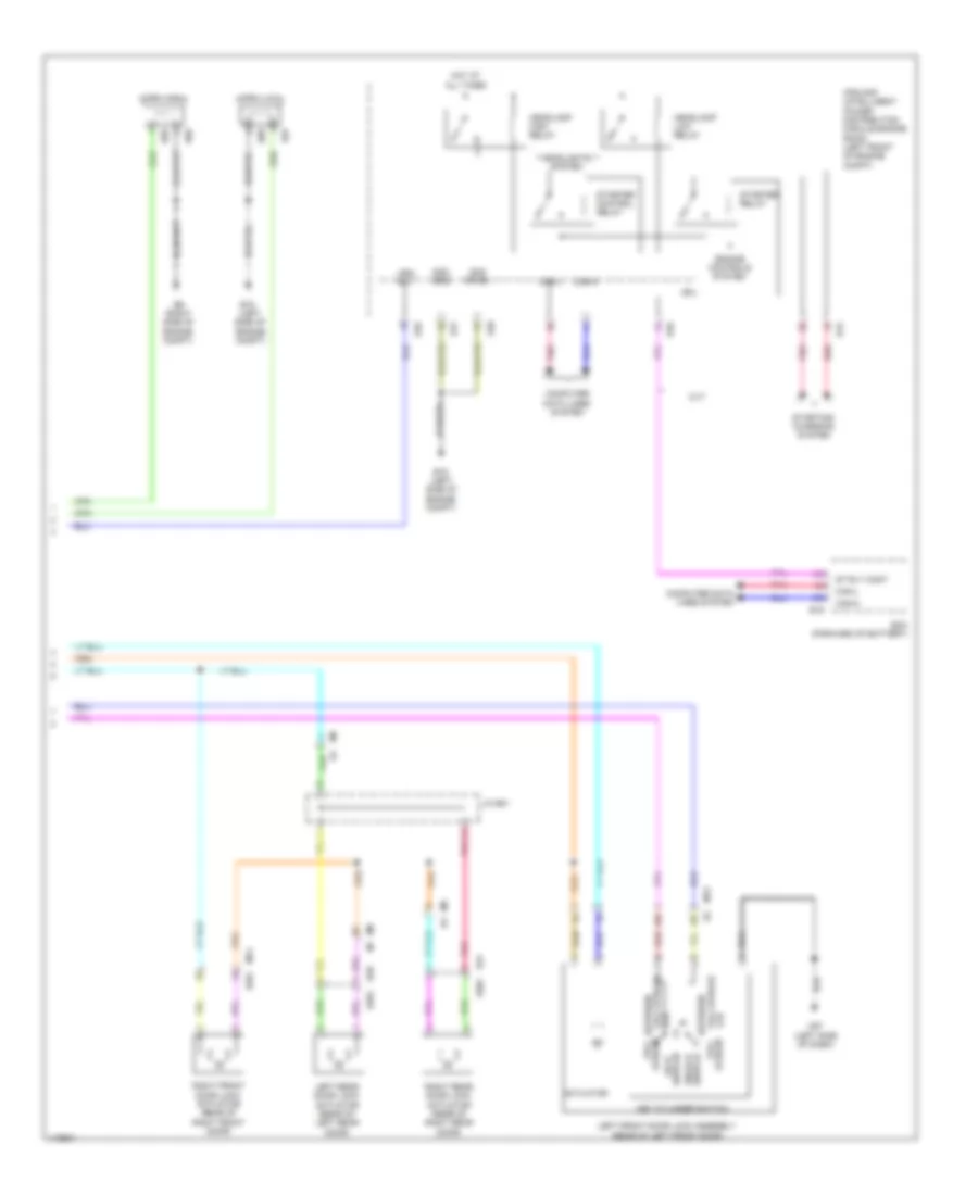 Forced Entry Wiring Diagram, without Intelligent Key Unit (3 of 3) for Nissan Sentra FE+S 2014