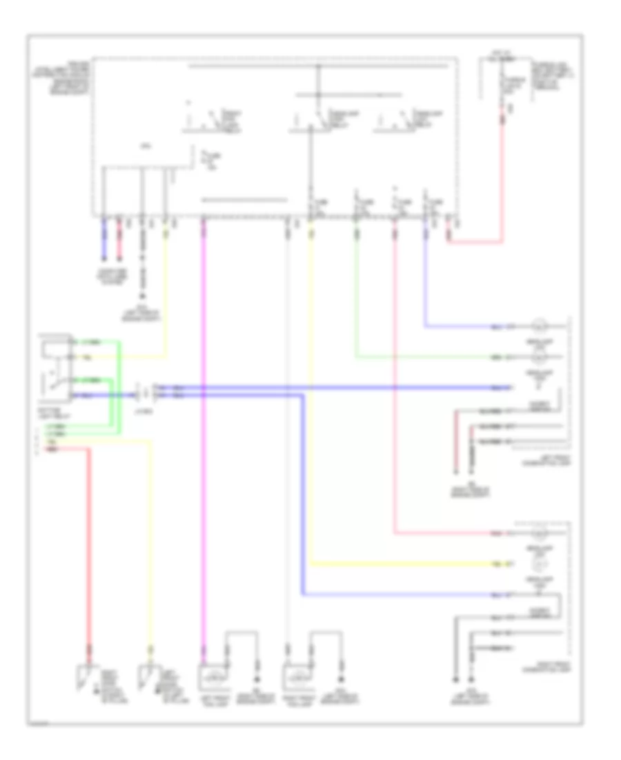 Headlights Wiring Diagram 2 of 2 for Nissan Sentra FE S 2014