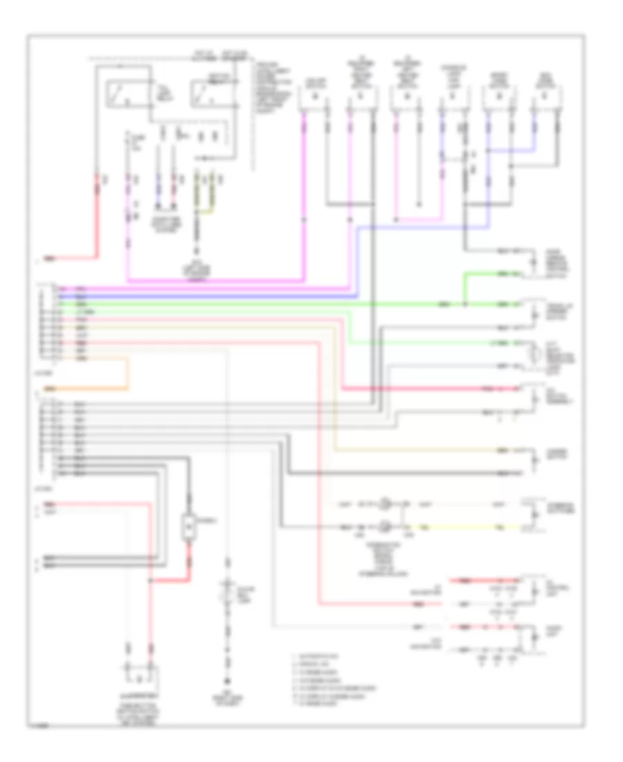 Instrument Illumination Wiring Diagram (2 of 2) for Nissan Sentra FE+S 2014