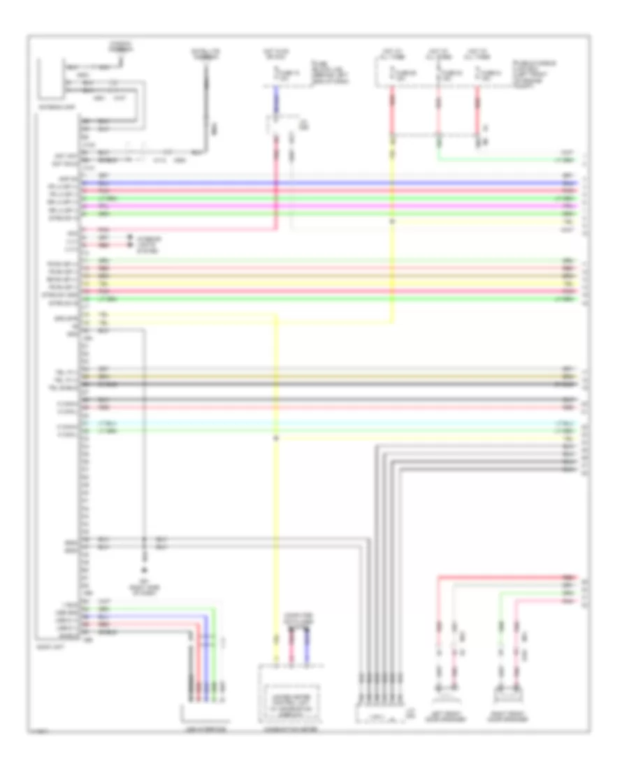 Radio Wiring Diagram, with Bose  Display Audio (1 of 3) for Nissan Sentra FE+S 2014