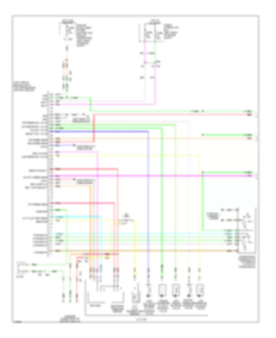 Transmission Wiring Diagram 1 of 2 for Nissan Sentra FE S 2014