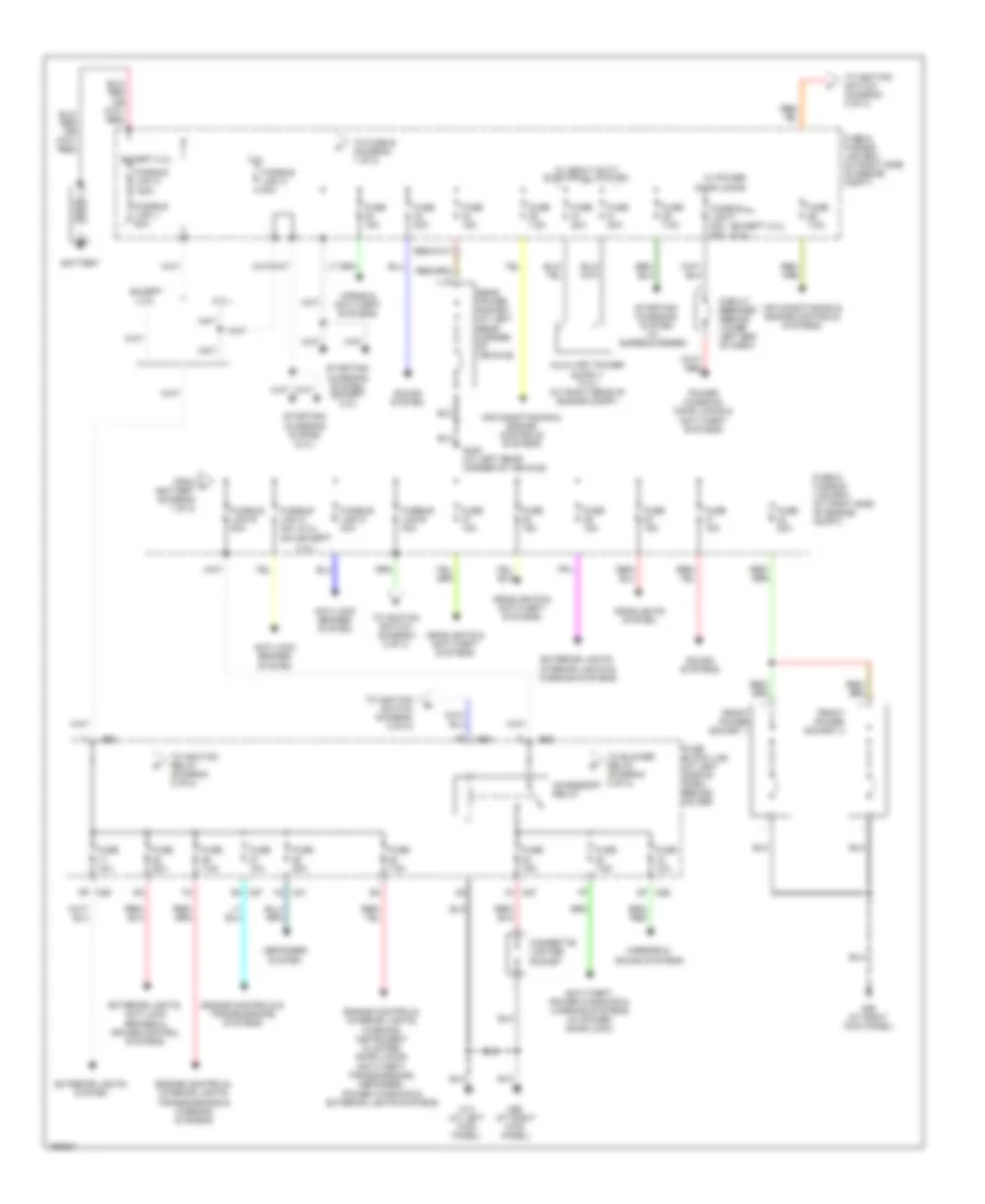 Power Distribution Wiring Diagram 1 of 2 for Nissan Xterra SE S C 2004