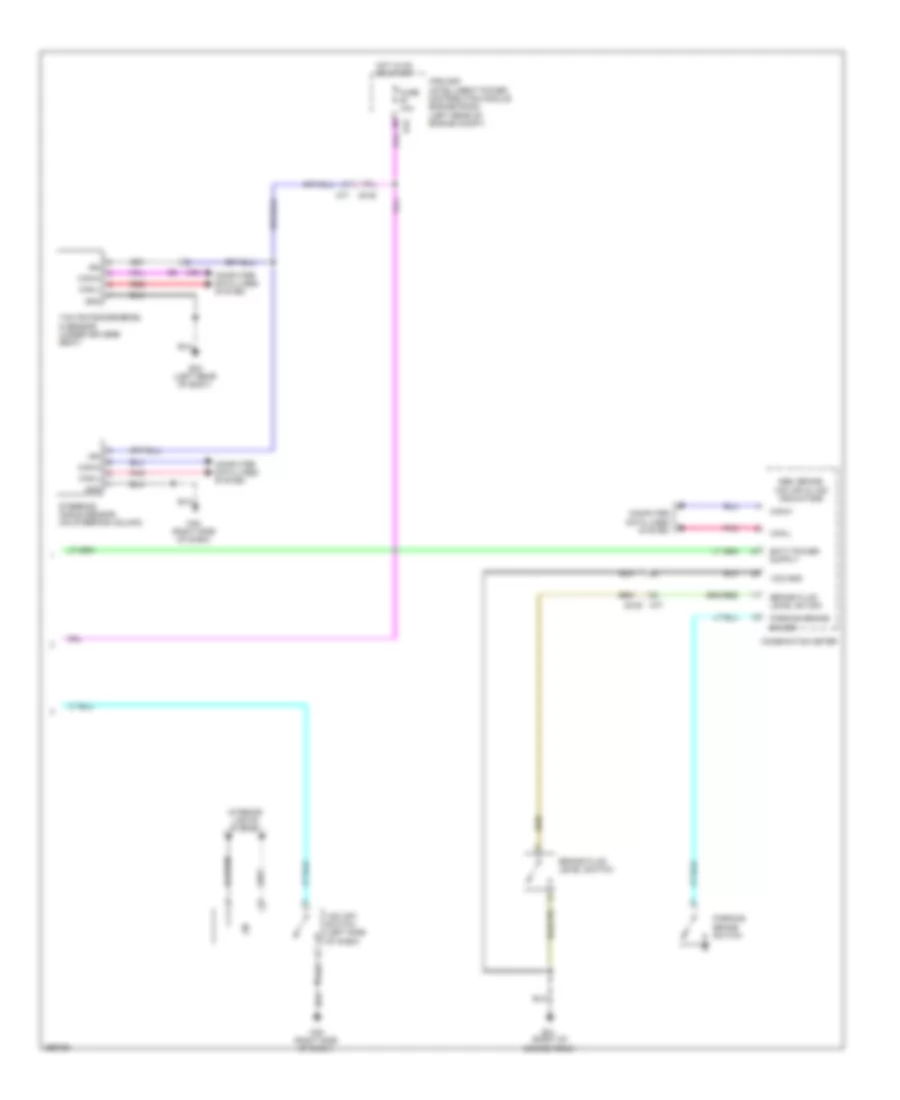 Anti-lock Brakes Wiring Diagram (2 of 2) for Nissan Cube S 2014