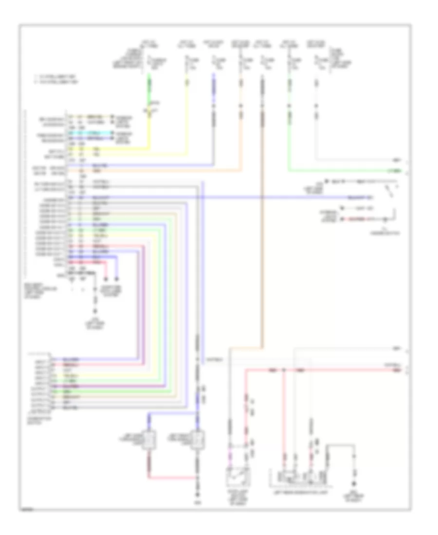 Exterior Lamps Wiring Diagram (1 of 2) for Nissan Cube S 2014