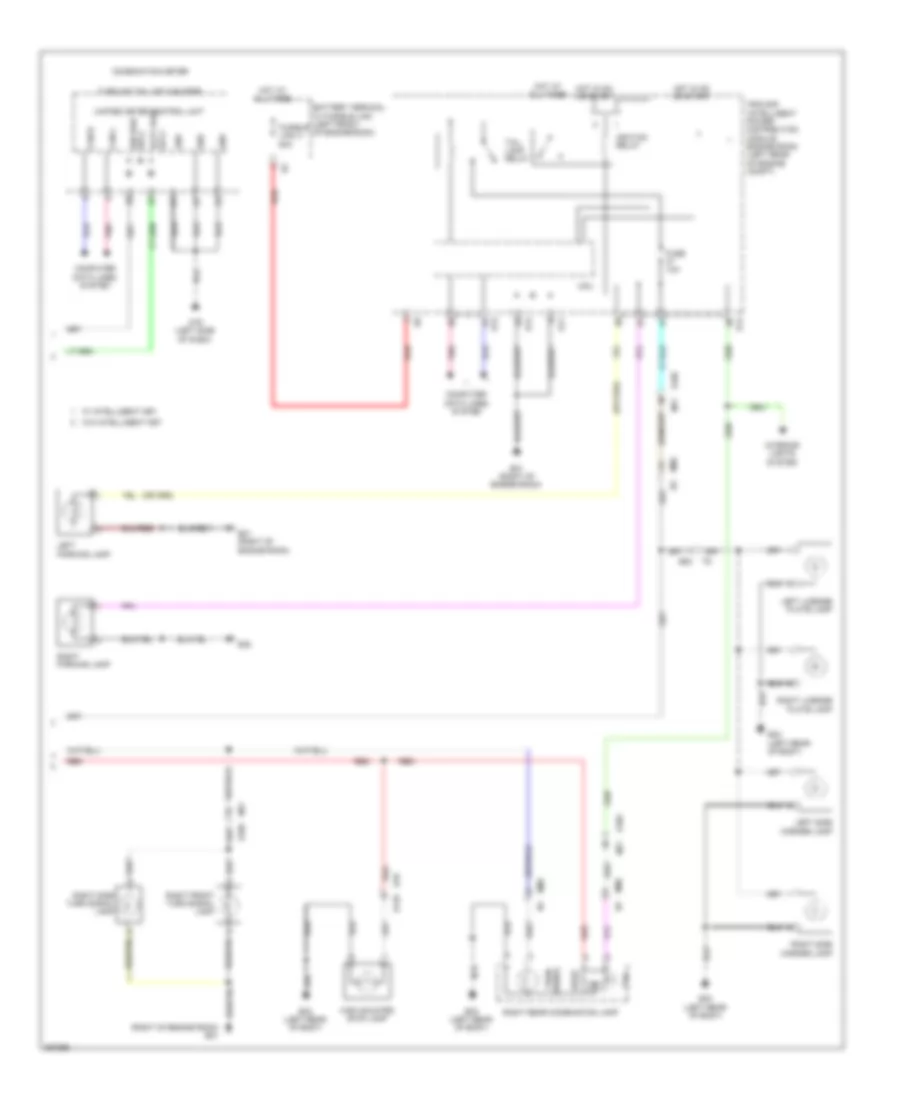 Exterior Lamps Wiring Diagram 2 of 2 for Nissan Cube S 2014