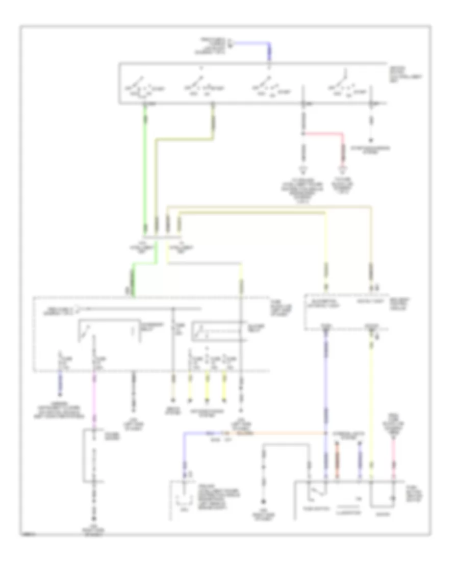 Power Distribution Wiring Diagram (2 of 3) for Nissan Cube S 2014