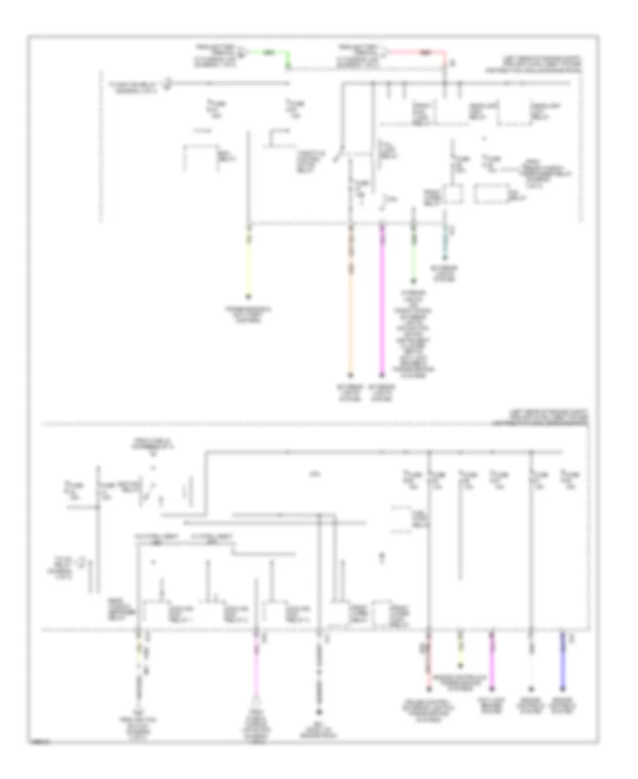Power Distribution Wiring Diagram (3 of 3) for Nissan Cube S 2014