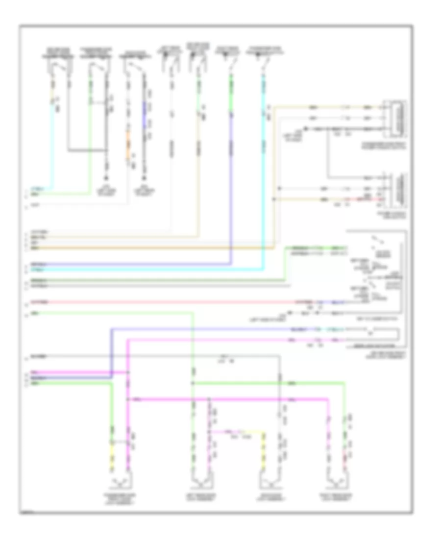 Power Door Locks Wiring Diagram, with Intelligent Key Unit (3 of 3) for Nissan Cube S 2014