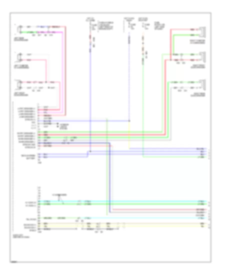 Radio Wiring Diagram without Navigation 1 of 3 for Nissan Cube S 2014