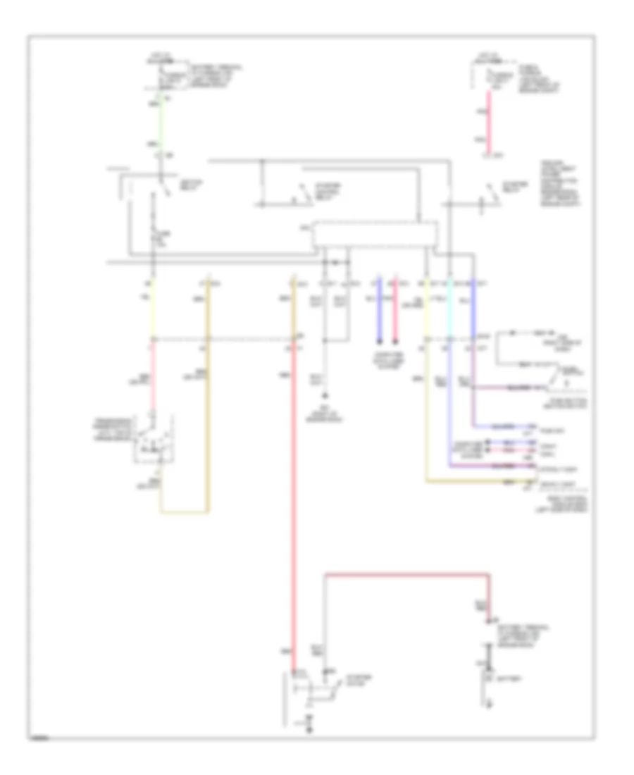Starting Wiring Diagram, with Intelligent Key for Nissan Cube S 2014