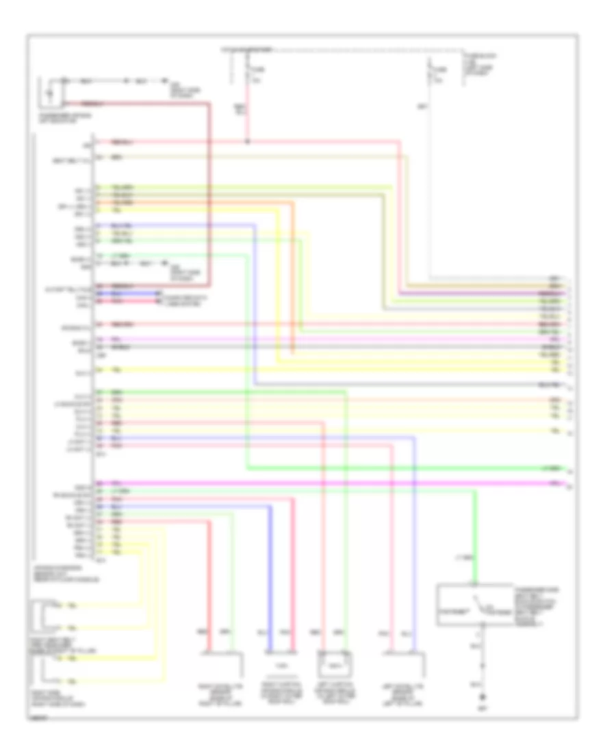 Supplemental Restraints Wiring Diagram 1 of 2 for Nissan Cube S 2014