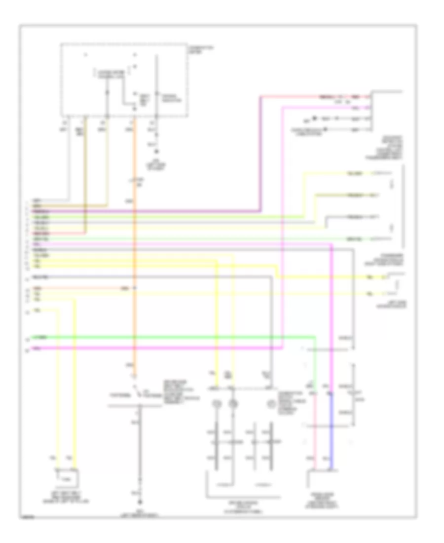 Supplemental Restraints Wiring Diagram (2 of 2) for Nissan Cube S 2014