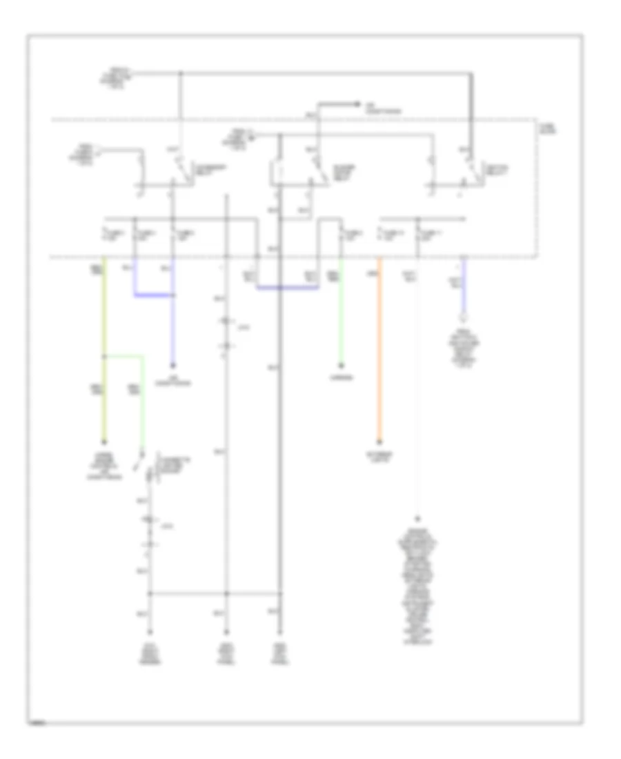 Power Distribution Wiring Diagram (2 of 2) for Nissan Pickup 1996