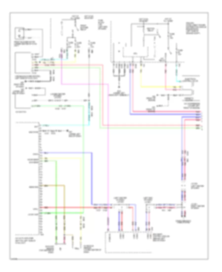 Air Conditioning Wiring Diagram Automatic A C 1 of 2 for Nissan Rogue SV 2014