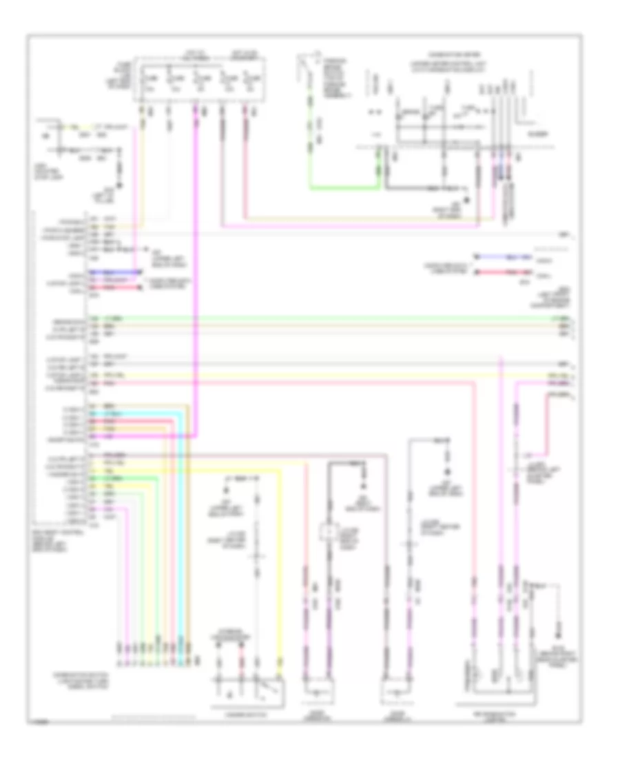 Exterior Lamps Wiring Diagram 1 of 2 for Nissan Rogue SV 2014