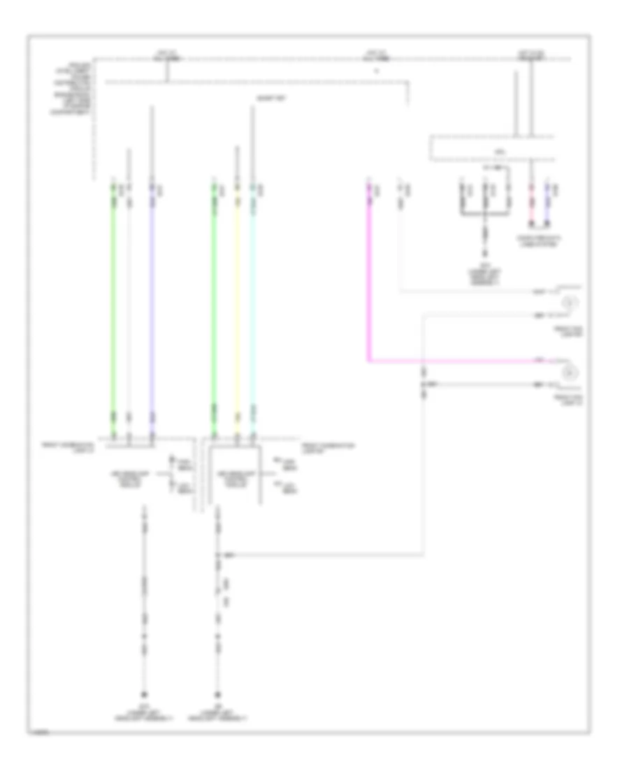 Headlamps Wiring Diagram, with LED Headlamps (2 of 2) for Nissan Rogue SV 2014