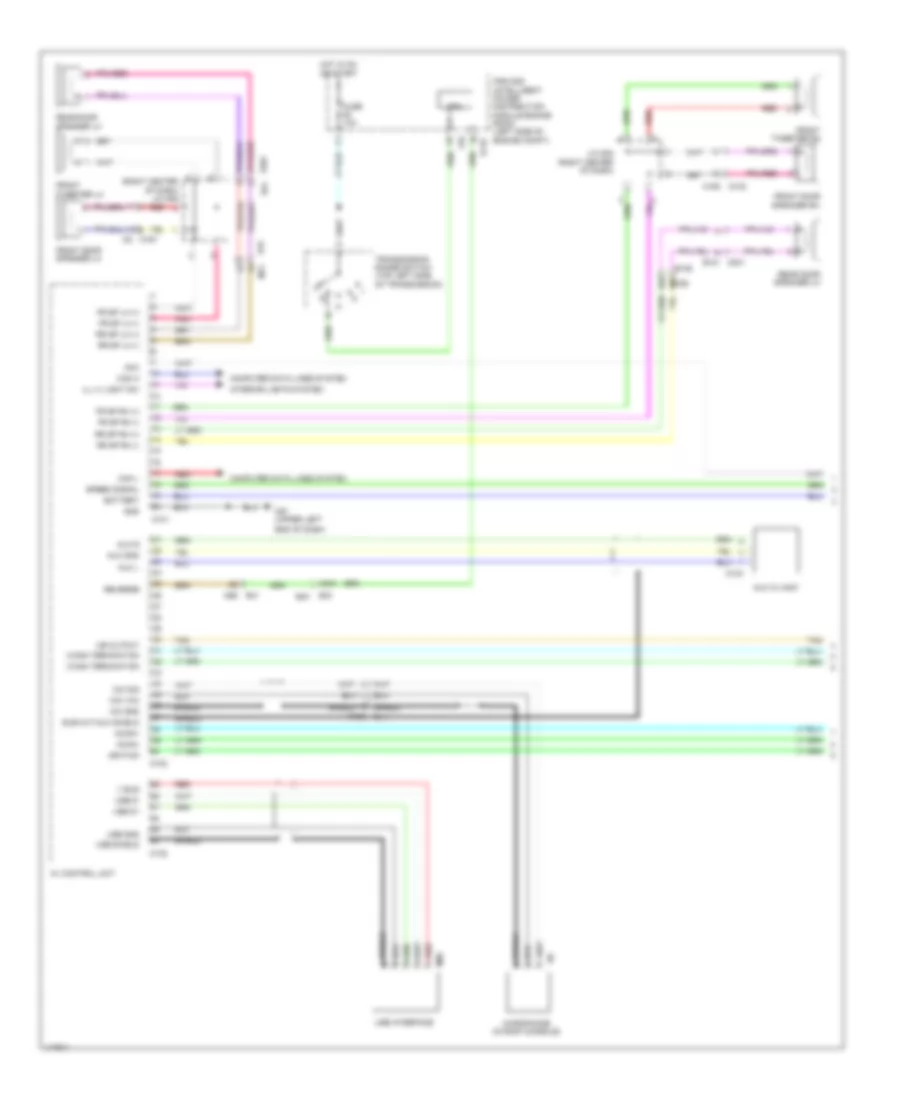 Navigation Wiring Diagram Base 1 of 3 for Nissan Rogue SV 2014