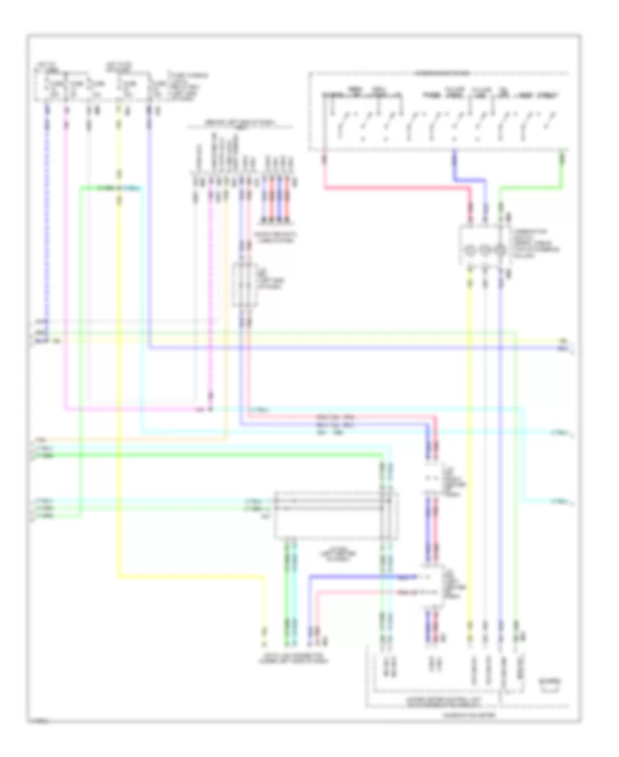 Navigation Wiring Diagram, Base (2 of 3) for Nissan Rogue SV 2014