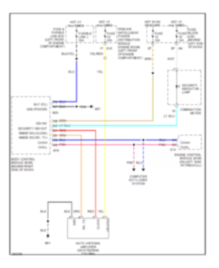 Immobilizer Wiring Diagram for Nissan Sentra 2007