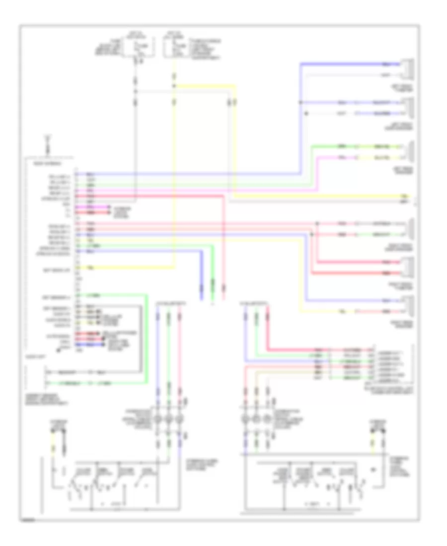 Mid Line Radio Wiring Diagram 1 of 2 for Nissan Sentra 2007