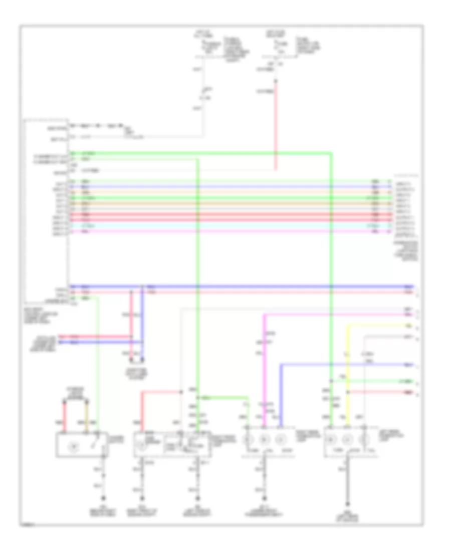 Exterior Lamps Wiring Diagram 1 of 2 for Nissan Xterra PRO 4X 2012