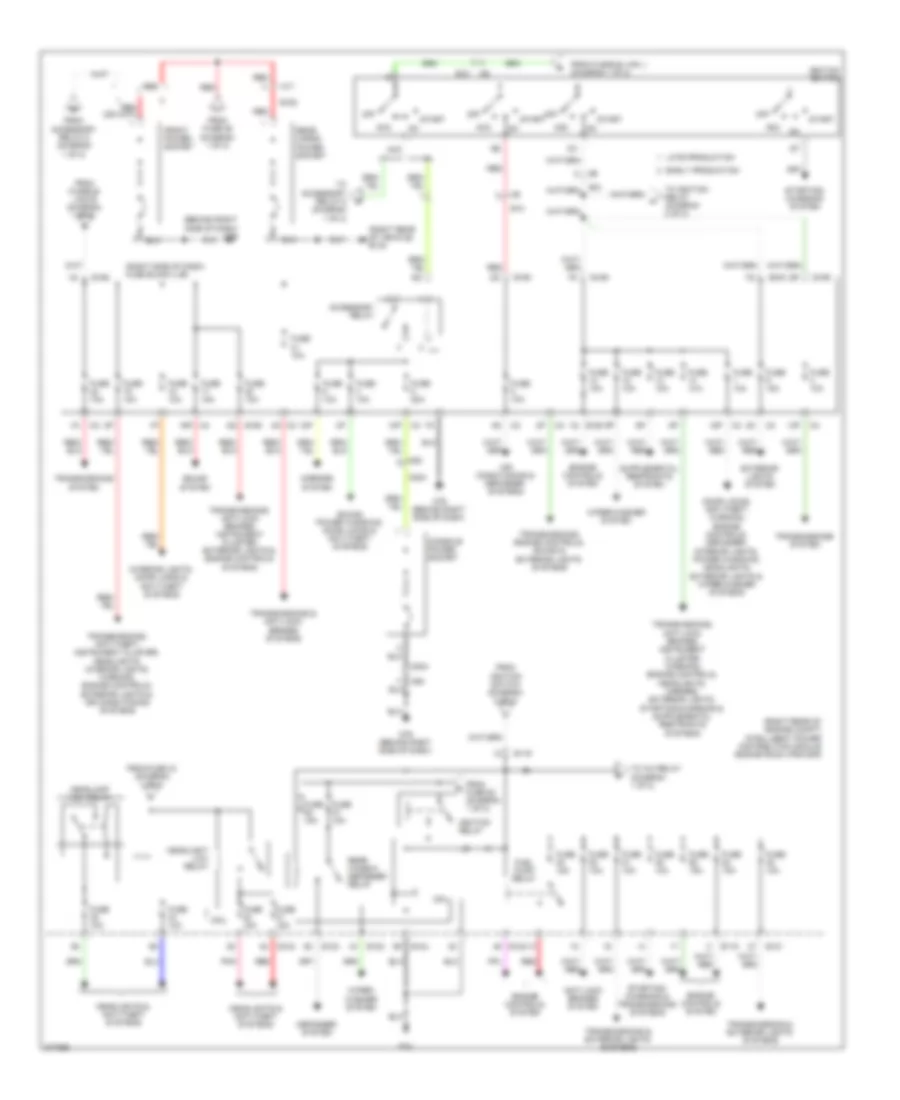 Power Distribution Wiring Diagram (2 of 2) for Nissan Xterra PRO-4X 2012