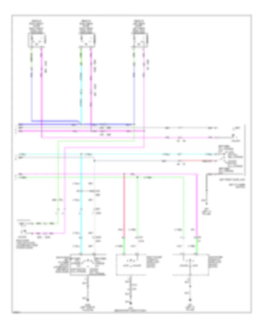 Door Lock Wiring Diagram 2 of 2 for Nissan Xterra PRO 4X 2012