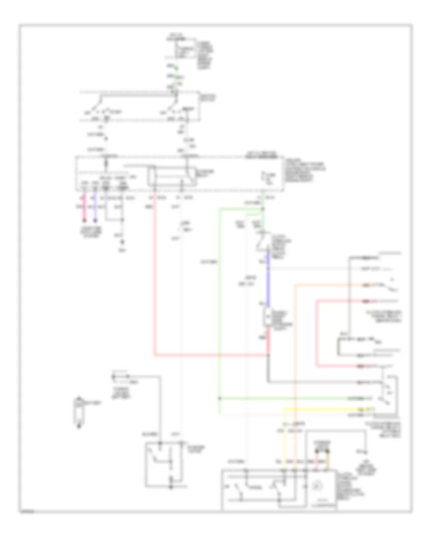 Starting Wiring Diagram, MT with Clutch Interlock Cancellation for Nissan Xterra PRO-4X 2012