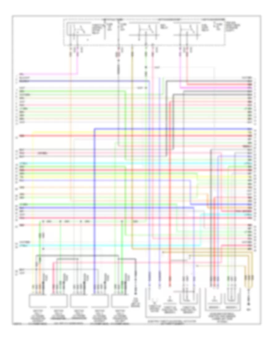 4.0L, Engine Performance Wiring Diagram (2 of 4) for Nissan Xterra Off Road 2009