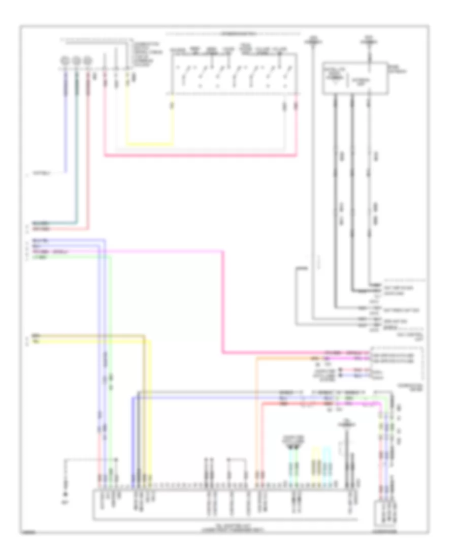Radio Wiring Diagram with Navigation 2 of 2 for Nissan Cube SL 2014
