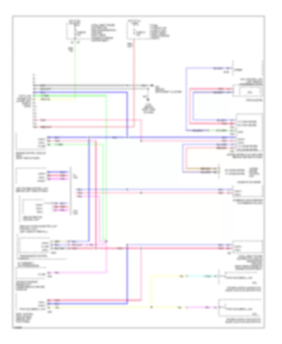 Computer Data Lines Wiring Diagram for Nissan 350Z 2005