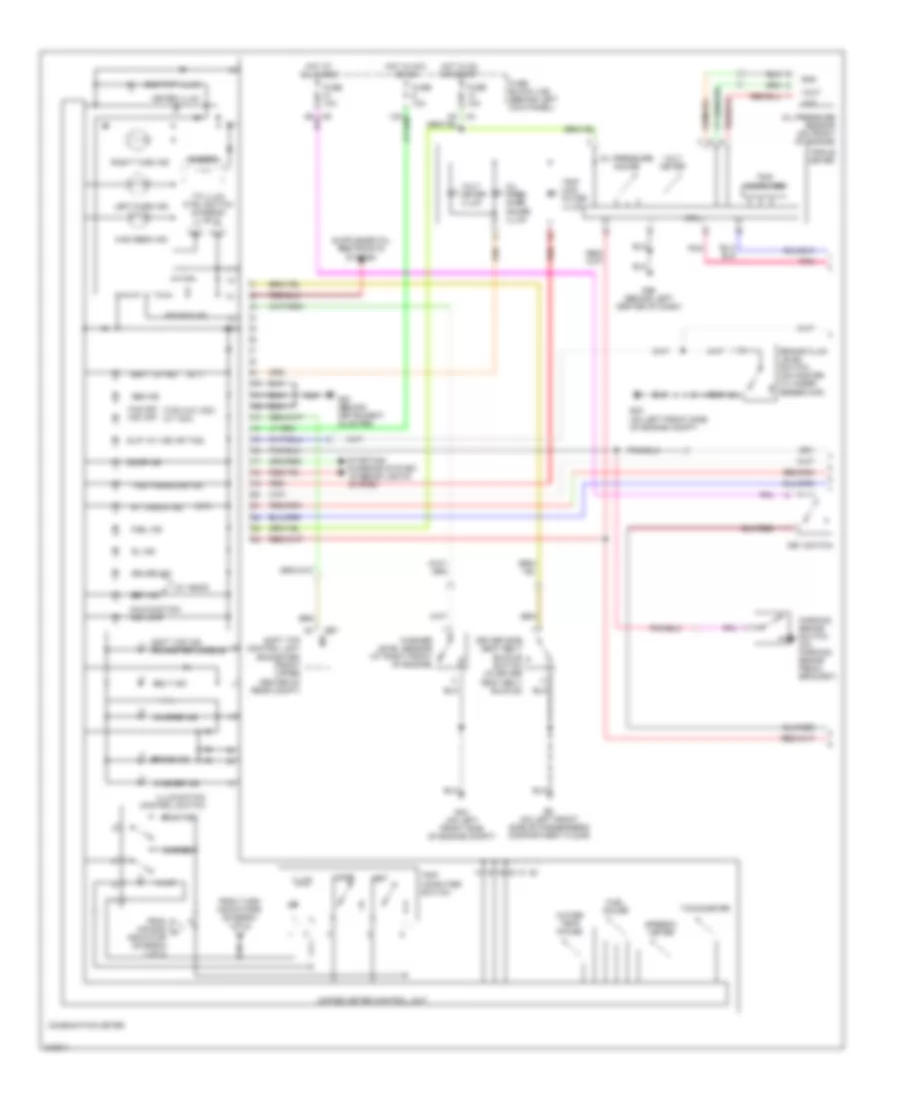 Instrument Cluster Wiring Diagram 1 of 2 for Nissan 350Z 2005