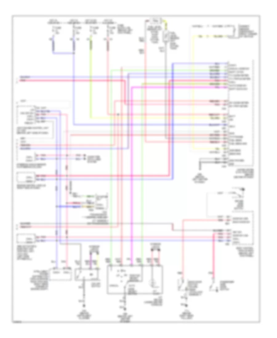 Instrument Cluster Wiring Diagram 2 of 2 for Nissan 350Z 2005