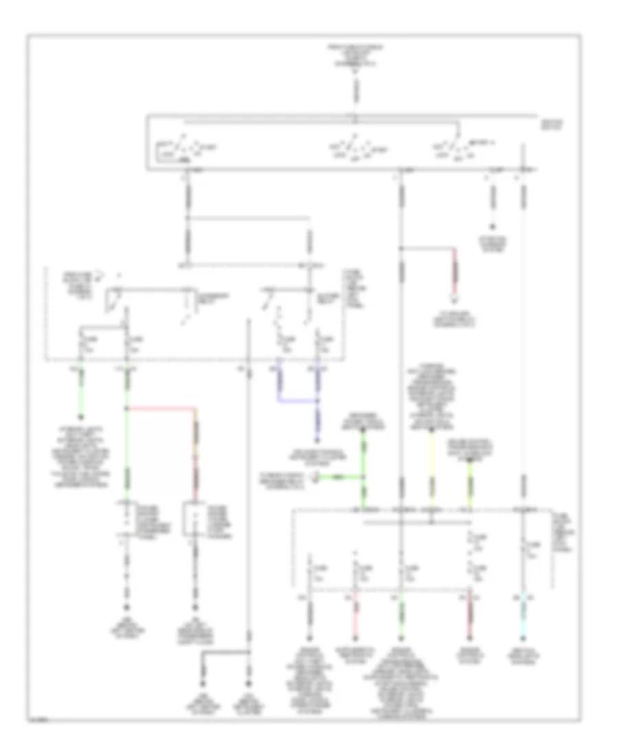 Power Distribution Wiring Diagram 2 of 3 for Nissan 350Z 2005