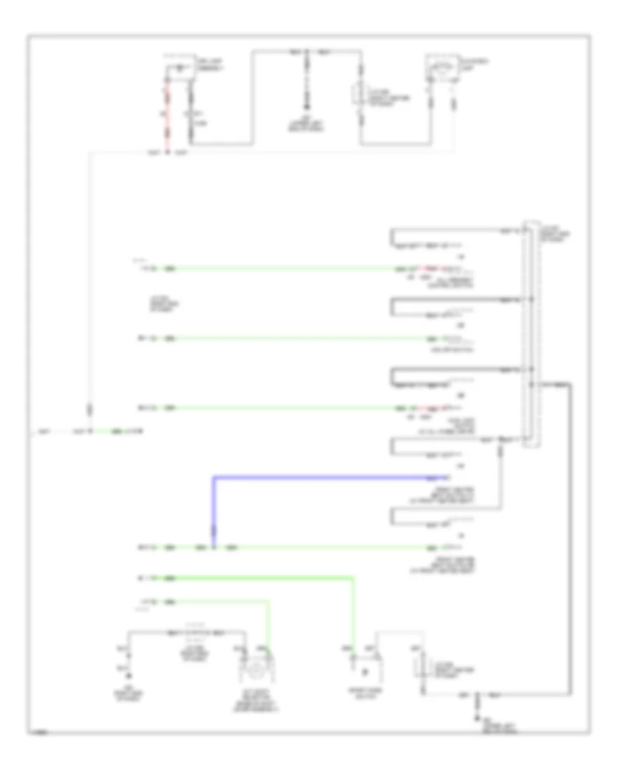 Instrument Illumination Wiring Diagram 2 of 2 for Nissan Rogue SL 2014