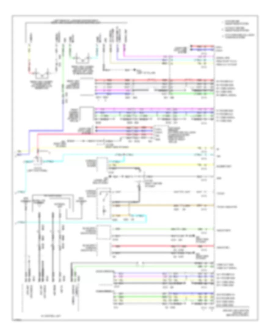 Navigation Wiring Diagram, Base (3 of 3) for Nissan Rogue SL 2014