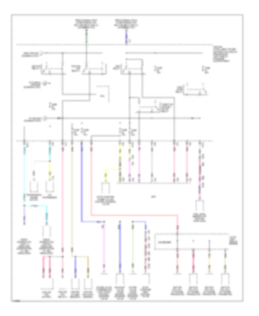 Power Distribution Wiring Diagram (6 of 6) for Nissan Rogue SL 2014