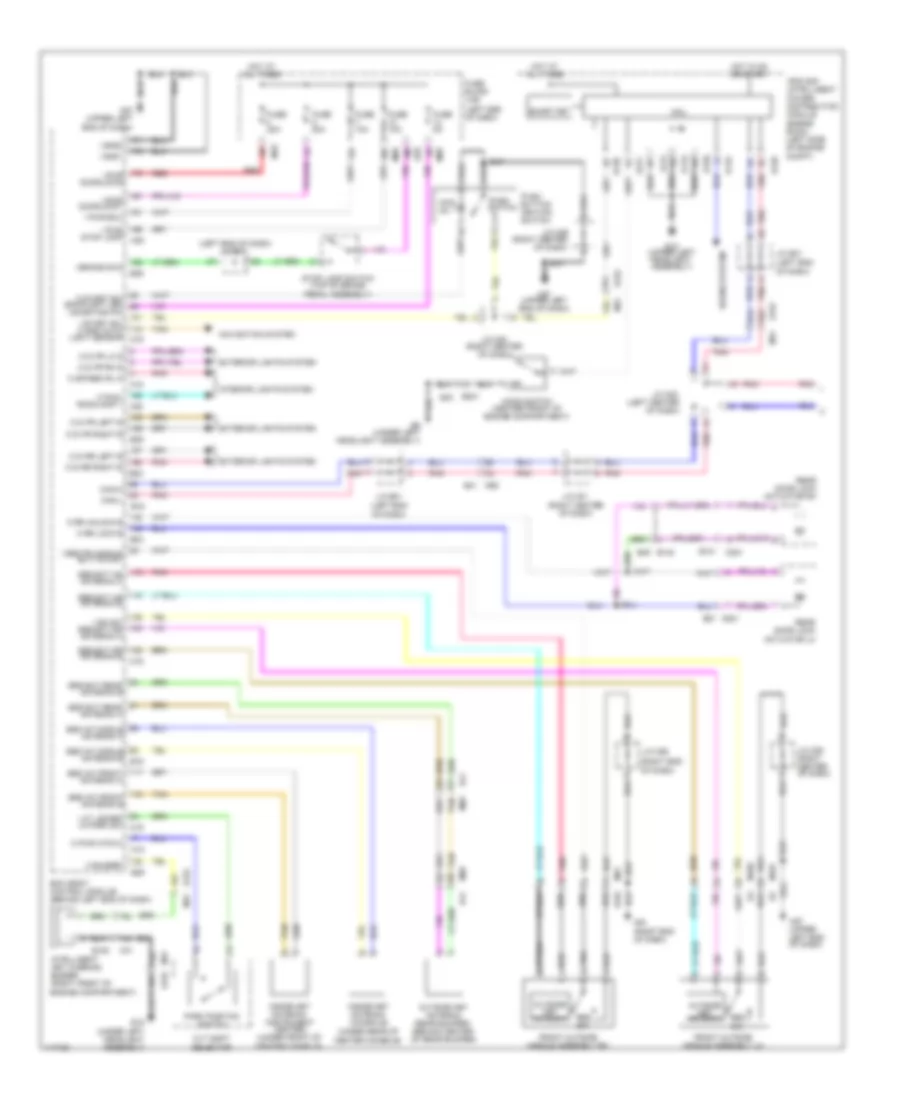 Power Door Locks Wiring Diagram with Intelligent Key Unit 1 of 2 for Nissan Rogue SL 2014