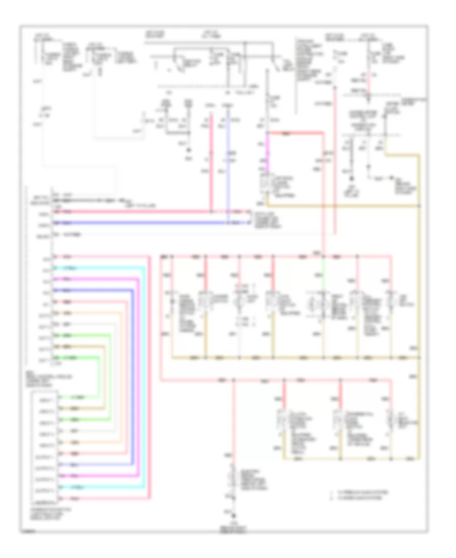 Instrument Illumination Wiring Diagram for Nissan Xterra S 2012