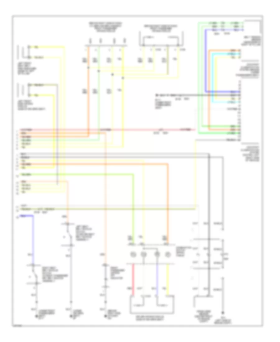 Supplemental Restraints Wiring Diagram 2 of 2 for Nissan Xterra S 2012