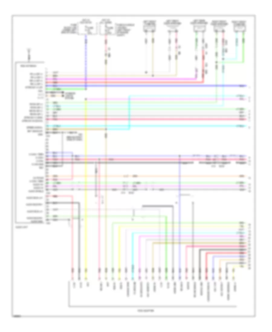 Premium Radio Wiring Diagram, without Navigation (1 of 2) for Nissan Versa S 2011