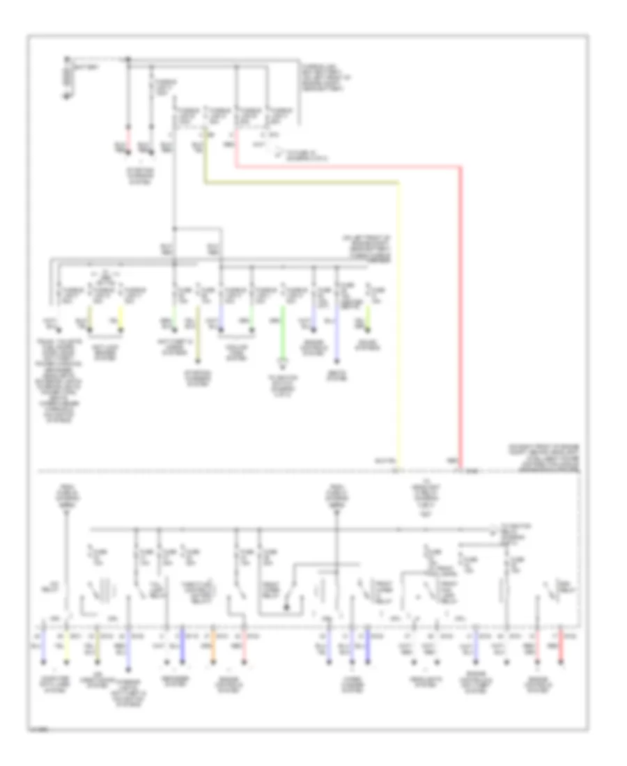 Power Distribution Wiring Diagram 1 of 2 for Nissan Altima 2005