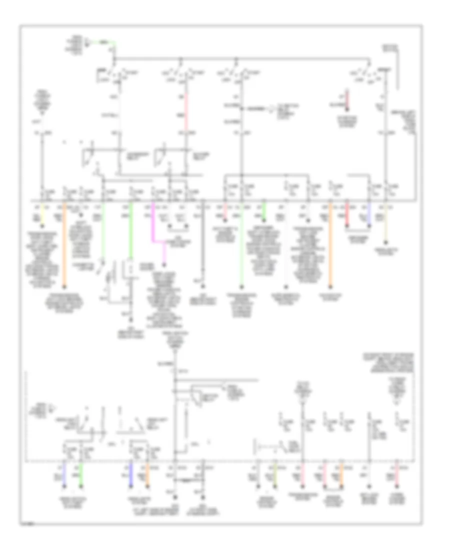 Power Distribution Wiring Diagram (2 of 2) for Nissan Altima 2005