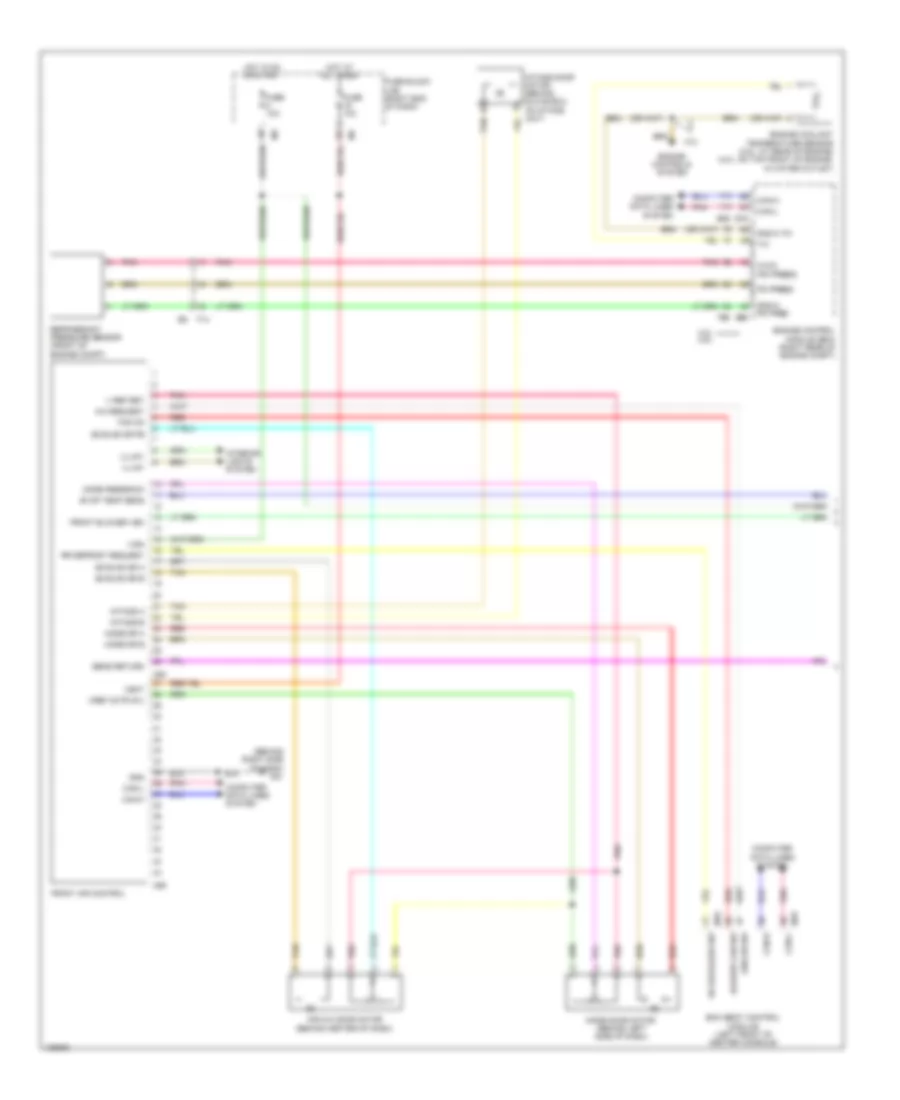 Manual AC Wiring Diagram, Early Production (1 of 2) for Nissan Frontier Desert Runner 2014