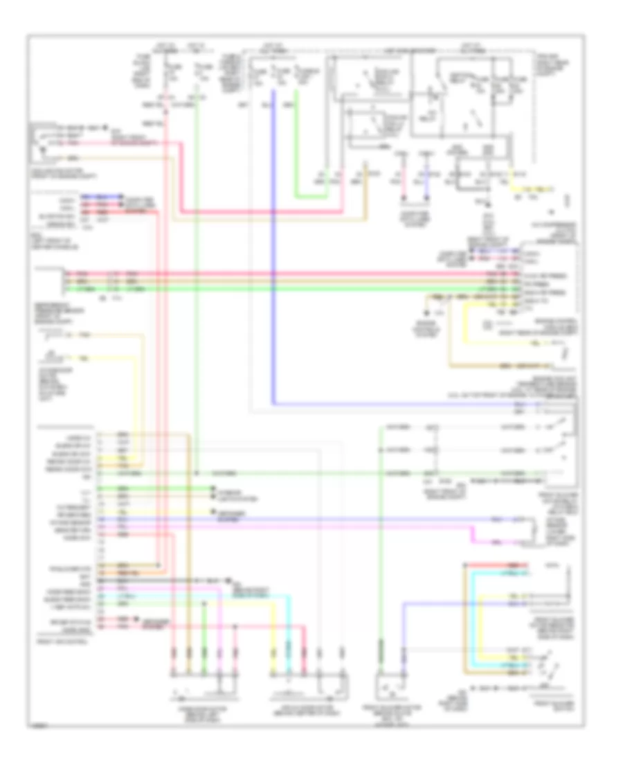 Manual AC Wiring Diagram, Late Production for Nissan Frontier Desert Runner 2014