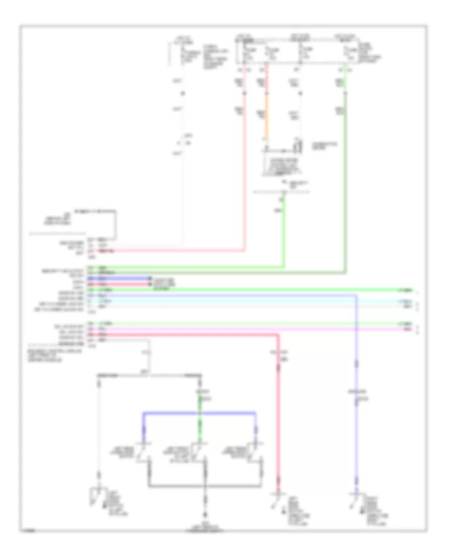 Forced Entry Wiring Diagram 1 of 2 for Nissan Frontier Desert Runner 2014