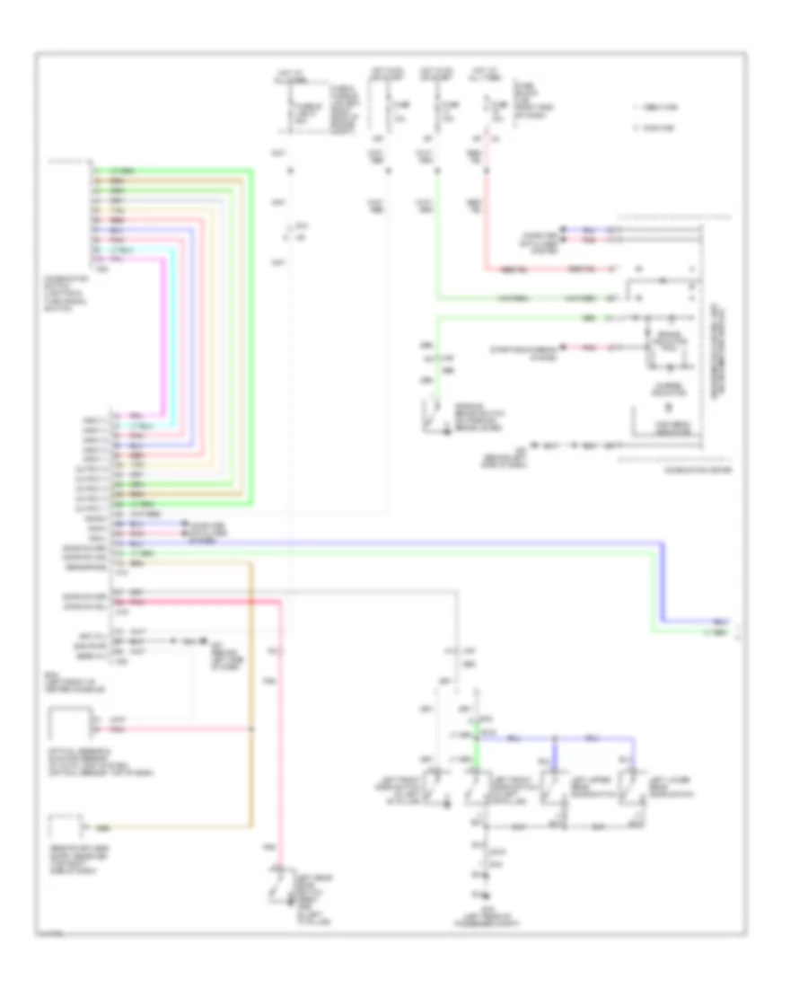 Headlights Wiring Diagram with DRL 1 of 2 for Nissan Frontier Desert Runner 2014