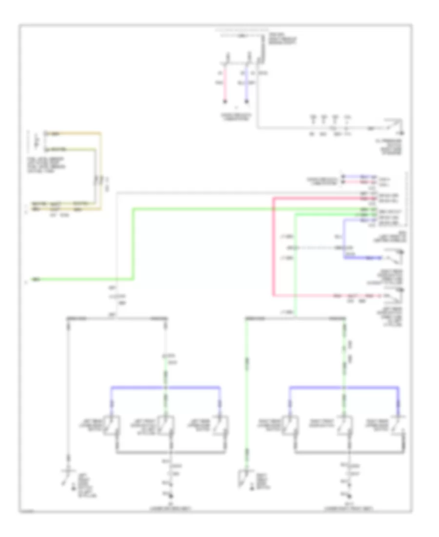 Instrument Cluster Wiring Diagram (2 of 2) for Nissan Frontier Desert Runner 2014