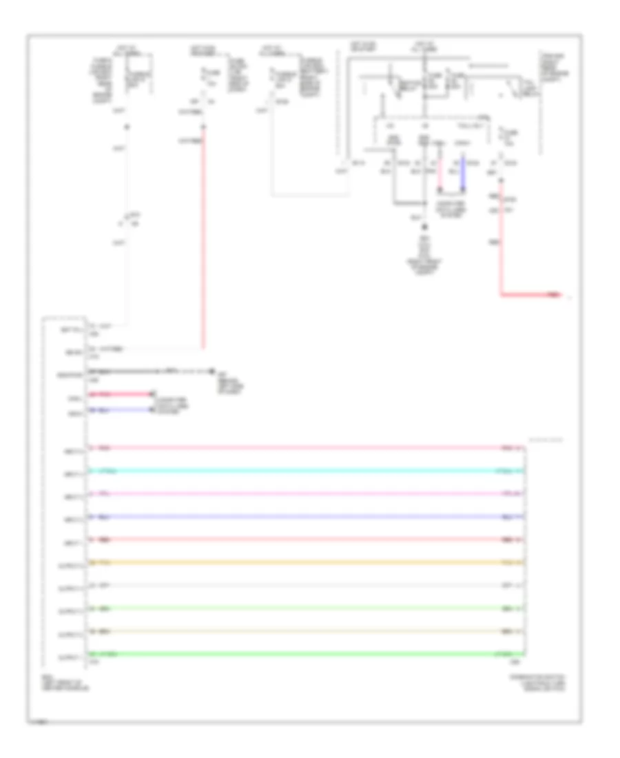 Instrument Illumination Wiring Diagram (1 of 2) for Nissan Frontier Desert Runner 2014