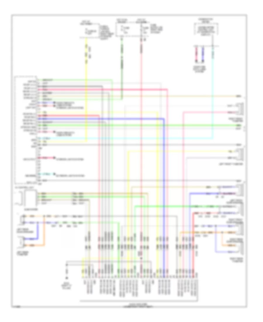 Navigation Wiring Diagram 1 of 2 for Nissan Frontier Desert Runner 2014